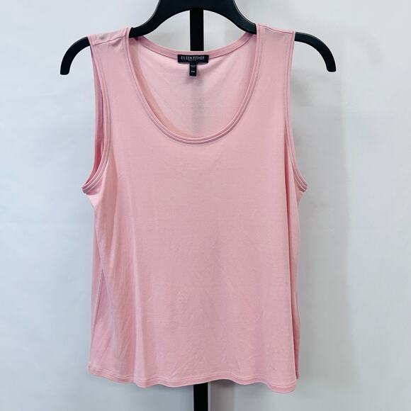 Eileen Fisher Petite Medium Tank Top Bundle Pink Purple Set of 2 - Picture 2 of 11